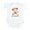 Cloud White, variant on - Lil' Monkey Smile Infant Bodysuit - Baby Light Bodysuit, Size Newborn - 24 Months