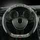 thumbnail image 1 of Funda para volante de coche, funda para manillar de volante, funda para volante de piel transpirable con veta de madera., 1 of 6