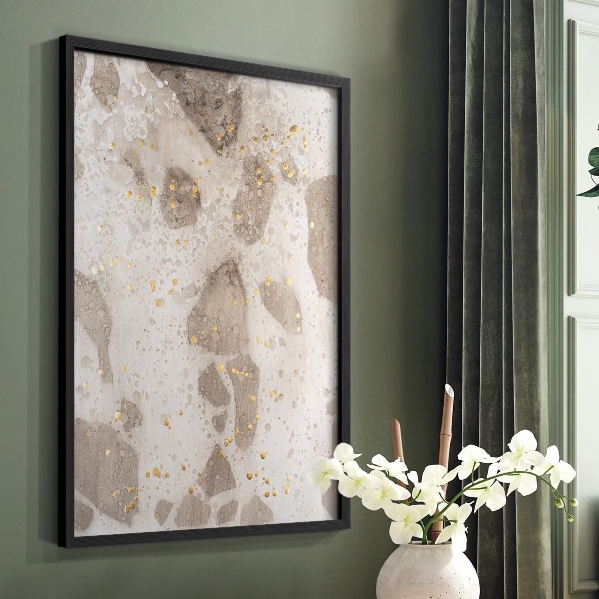Chordata I Framed Print in Black Solid Wood Framed Print No Nail Hanging