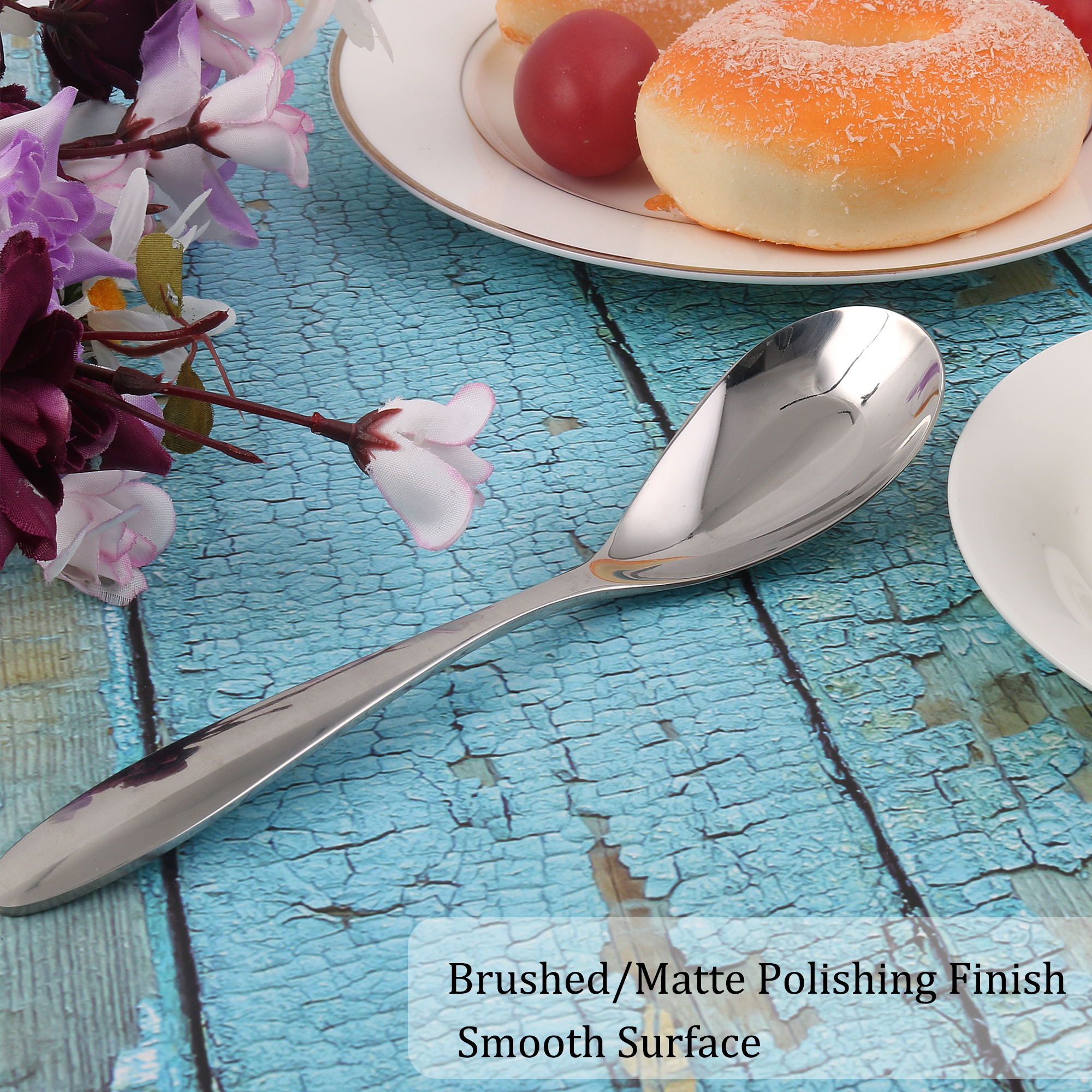 7.3" Stainless Steel Mini Soup Ladle Spoon Handle Restaurant Home