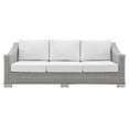 thumbnail image 5 of Modway Conway Sunbrella® Outdoor Patio Wicker Rattan Sofa in Light Gray White, 5 of 9