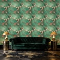 thumbnail image 4 of Boho Peel and Stick Wallpaper Cherry Blossom Branches Birds Teal Vintage Asian Wall Mural 23.6in x 9.8ft Self Adhesive Removable Wall Paper Renter Friendly Wallpaper for Bedroom Kitchen Farm, 4 of 8