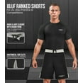 thumbnail image 2 of Exxact Sports MMA Shorts, IBJJF Ranked No Gi BJJ Jiu Jitsu Shorts for Men, Boxing, Cross Training & Grappling Shorts (Silver, AL), 2 of 7