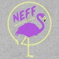 thumbnail image 2 of Men's NEFF Vacation Crew Flamingo Graphic Tee Athletic Heather Large, 2 of 5