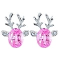 thumbnail image 1 of Crystal Rings Mens Rings Crystal Gemstone Antler Earrings Three-Dimensional Antlers Earrings, 1 of 1