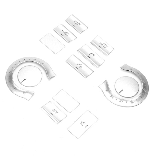 Pegatina para botón de aire acondicionado, 13 piezas, botón de aire acondicionado, cubierta para botón de aire acondicionado, moldura para botón de aire acondicionado, eficiencia óptima