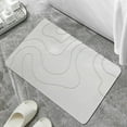 thumbnail image 4 of TAROFISH Diatomaceous Earth Bath Mat 15.75x23.62 Inch Fast Absorbing Quick Dry Bathroom Rug Non-slip Shower Mat Stone Bath Mat for Bathroom Floor,Light Gray,1PC, 4 of 7