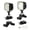 Black, variant on 2Pcs Multifunctional Shoe Lights Clip on Clog Headlamp Shoe Decoration