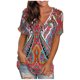 thumbnail image 1 of Camisetas con estampado de cuello redondo para mujer Camiseta de manga corta Blusa Tops sueltos OAVQHLG3B Store lin121212, 1 of 3