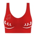 thumbnail image 4 of AINIYS Breathable Everyday Bras Wireless Seamless Soft Cup Bra Wide Straps Sports Yoga Bra Bralette Lift and Support Push-Up Bra No Underwire T-Shirt Bra Cleavage Bra Secure Fit Bra for Women Red S, 4 of 6
