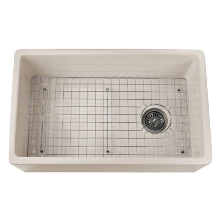 Nantucket Sinks FCFS30 Farmhouse Kitchen Sink with Grid ...
