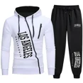 thumbnail image 1 of Chándal popular para hombre 2024, chaqueta con cremallera con estampado de Los Ángeles y pantalones deportivos para correr, conjunto de 2 piezas, sudaderas con capucha informales, ropa, 1 of 3
