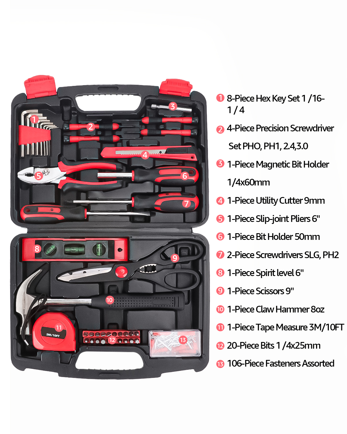 TOPHDY 149-Piece Tool Set with Storage Box photo 7