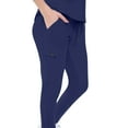 thumbnail image 5 of Ultra Stretch Form Fitting Womens Scrub Set (True Navy Blue, Small), 5 of 6