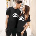 thumbnail image 2 of Men T Shirts Unisex Valentines Day Matching Couples T Shirts Crew Neck Short Sleeve Husband Wife Valentine Shirt Regular Fit Graphic Tees Men, 2 of 7