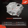 thumbnail image 3 of A-Premium Fuel Tank Compatible with Mazda 3 2010 2011 2012 2013, 2.0L 2.5L, Replace# BFD142110D, BBM242110, 3 of 6
