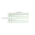 thumbnail image 2 of Green Geometric Drawing Template Ruler for Building Formwork Measurement and Precision Drafting Tool, 2 of 8