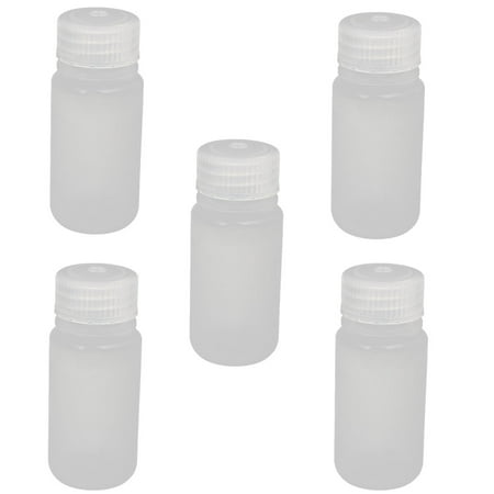 Mouth Environmental Sample Bottle - Uxcell 5pcs 50ml Wide Mouth Laboratory Reagent Bottle Sample Thicken Bottle Clear