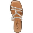 thumbnail image 3 of Wild Pair Womens Rhinestone Criss-Cross Slide Sandals, 3 of 3