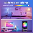 thumbnail image 3 of 4 Focos Led Wifi Inteligente Rgbcw Alexa Google Siri 9w E27 Control Por Voz Ajustable Luz Multicolor Bombillas Luz Focos Bluetooth Rgb 127v, 3 of 5