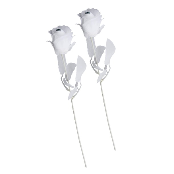 Rosas artificiales con globos oculares Disfraz de Halloween Prop de mesa Gótico DIY de imitación para el festival de blanco Macarena Víspera de Todos los Santos