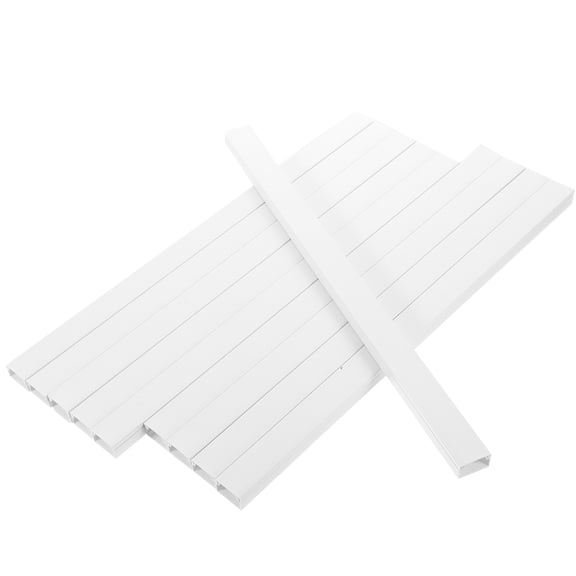 OUNONA Hide Cables on Wall Cord Hider for Wall 40X2.4cm White