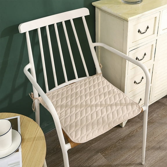 Specollect Clearance 2Pcs Non Slip Kitchen Chair Pads Non Slip,Dining Room Chair Pads ,Chair Cushion for Dining with Ties,Fabric Seat Cushions,Comfortable and Soft