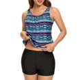 thumbnail image 2 of BIKINX Plus Size Women's Swimsuits 2 piece Tankini Tummy Control Bathing Suits for Women Swimwear, 2 of 5