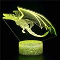 thumbnail image 2 of Usb 3D Dinosaurio Ilusión Noche Luz Noche Dormir Luz Led Regalo Creativo Para Niños Noticed HA017222-00, 2 of 7