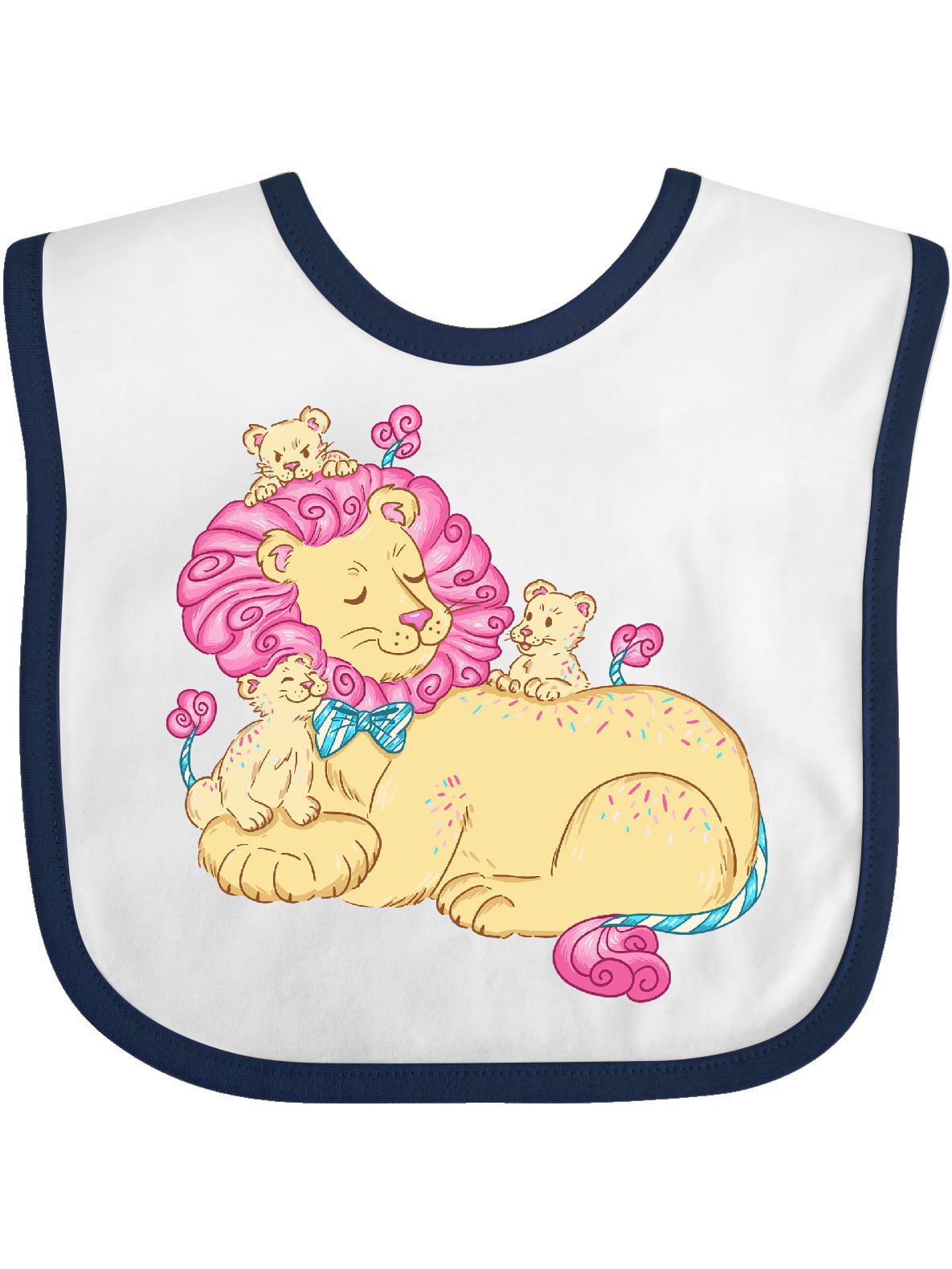 Cotton Candy Lions with Pink Mane Baby Bib - Walmart.com - Walmart.com