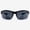 Black, variant on Bifocal Sunglasses Semi Rimless TR90 Sports Wraparound Readers for Reading Under the Chieti Sun in Tortoise 3.00