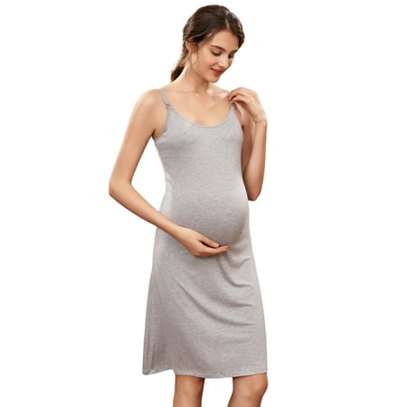 

Women s Nursing Nightgown Maternity Dress Breastfeeding Gown Slips Sleepwear