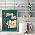 thumbnail image 4 of I Hate My Job Funny Bathroom Wall Art Poster Toothbrush Toilet Paper Humor Decor Gift for Coworkers Friends, UNFRAMED 16x24, 4 of 5