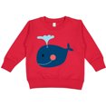 thumbnail image 2 of Inktastic Whale Cute Blue Toddler Sweatshirt, 2 of 4