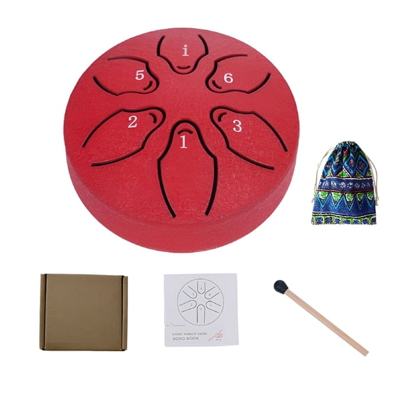 QAYOZ Rain Drum for Outside Garden, Steel Tongue Drum Rain Chime, Mini Handpan Drum Instrument, Outside Musical Rain Drum
