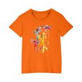 thumbnail image 1 of RXIRUCGD 2025 Vêtements d'Été pour Enfants T-shirt Imprimé Mode Mignon Col Rond Manches Courtes, 1 of 5