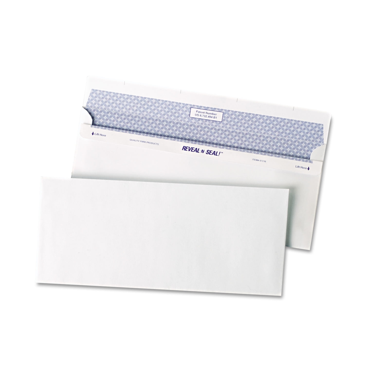 quality park reveal n seal business envelope 10 4 1 8 x 9 1 2 4 1 8 x 9 1 2 envelope