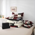 thumbnail image 6 of Feelyou Rustic Hunting Deer Bedding Comforter Set 7 Pieces, Farmhouse Boating Lover Full Bedding Set, Western Lodge Cabin Reversible Fitted Sheet Flat Sheet, Microfiber Bedroom Decor, 6 of 8
