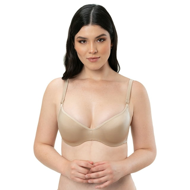 Paquete de Brasier Adda Lingerie Modelo Brita, Diseño Liso con espalda ancha y 3 broches