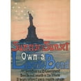 thumbnail image 2 of Eugenie DeLand 11x14 Gold Ornate Wood Frame and Double Matted Museum Art Print Titled - Sunrise or Sunset Own a Liberty Bond (1917), 2 of 4
