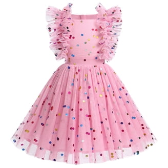 My Little Pony Rainbow Dress - Pinkie Pie Sequin Party Clothes for Girls  4-16, Pink, XS - Walmart.com
