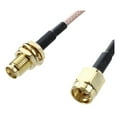 thumbnail image 4 of 2X SMA female SMA male F / M antenna connection cable adapter black + gold, 4 of 4