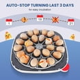 thumbnail image 5 of Adnoom 24 Egg Incubator for hatching chicks, Incubator with Temperature Control Humidity Display, Automatic Egg Turning,4 Modes, Digital Egg Incubator w/Egg Candler for Hatching Chicken Duck Quail, 5 of 9