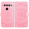 thumbnail image 5 of Compatible with LG V50 ThinQ Wallet Phone Case and Tempered Glass Screen Protector Flip Credit Card Holder Stand Mandala Flower Cell Cover for LGV50 5G V 50 Thin Q V50ThinQ 50ThinQ 50V Women Pink, 5 of 8