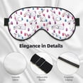 thumbnail image 4 of Naloa Rabbit Eating Print Sleep Mask for Sleeper, Light Blocking Sleeping Eye Mask for Women Men, Eye Shade with Adjustable Strap for Travel, Nap,Meditation, 4 of 7
