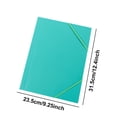thumbnail image 3 of Yhmxh A4 Elastic Band Plastic File Folder, Waterproof Document Organizer Pocket Folder, Lightweight Portable Snap Closure Paper Holder for Office Business Report Receipt Resume File Storage, 3 of 6