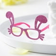 thumbnail image 2 of Accesorios de disfraces de Pascua Conejito Diseño de orejas Brillo Gafas divertidas Marcos Decoración Niños Adultos Novedad Gafas de sol sin lentes Suministros de fiesta para Pascua Decoración Favores, 2 of 4