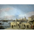 thumbnail image 3 of Canaletto 24x19 Black Modern Framed Museum Art Print Titled - Entrance to the Grand Canal from the Molo, Venice (1742-1744), 3 of 5