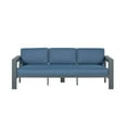 thumbnail image 2 of Sardinia Aluminum Frame Outdoor 84" Sofa - Blue Cushions, 2 of 3