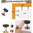 thumbnail image 3 of 4 Piezas Herramienta Antivibración de Marco de Cama Roscado Ajustable, Topes de Cabecera Mesita de Noche Fijador Antivibración de Ruido Tapones de Cama para Muebles de Cama para el Hogar Soporte de Pared ER, 3 of 5